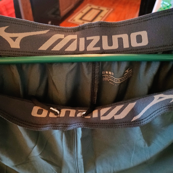 Mizuno Dark Gray Shorts with Orange Accent - Picture 4 of 5